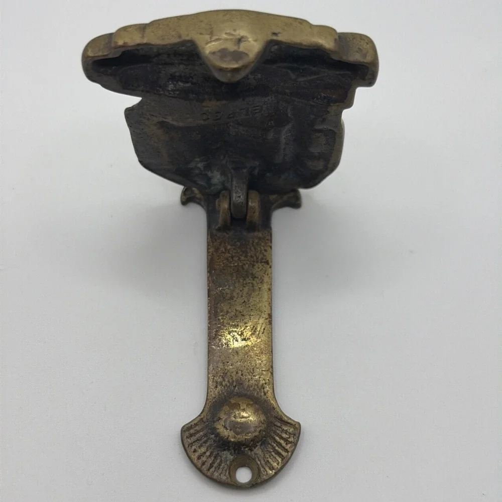 Antique Polperro House on the Props Door Knocker Solid Brass